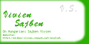 vivien sajben business card